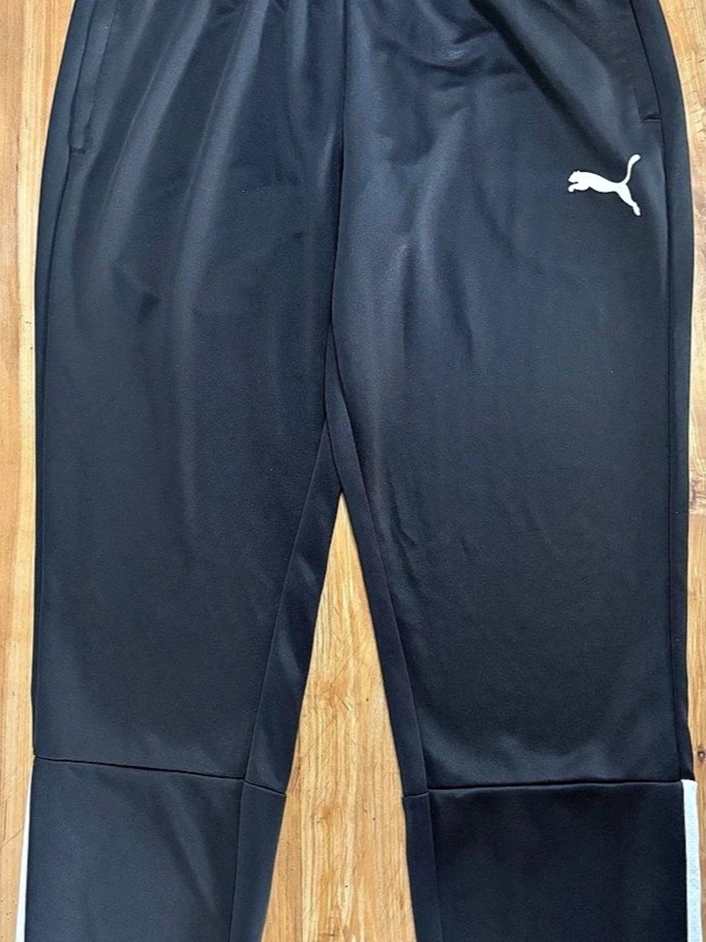 Puma Athletic Track Pants in Black Size Large
